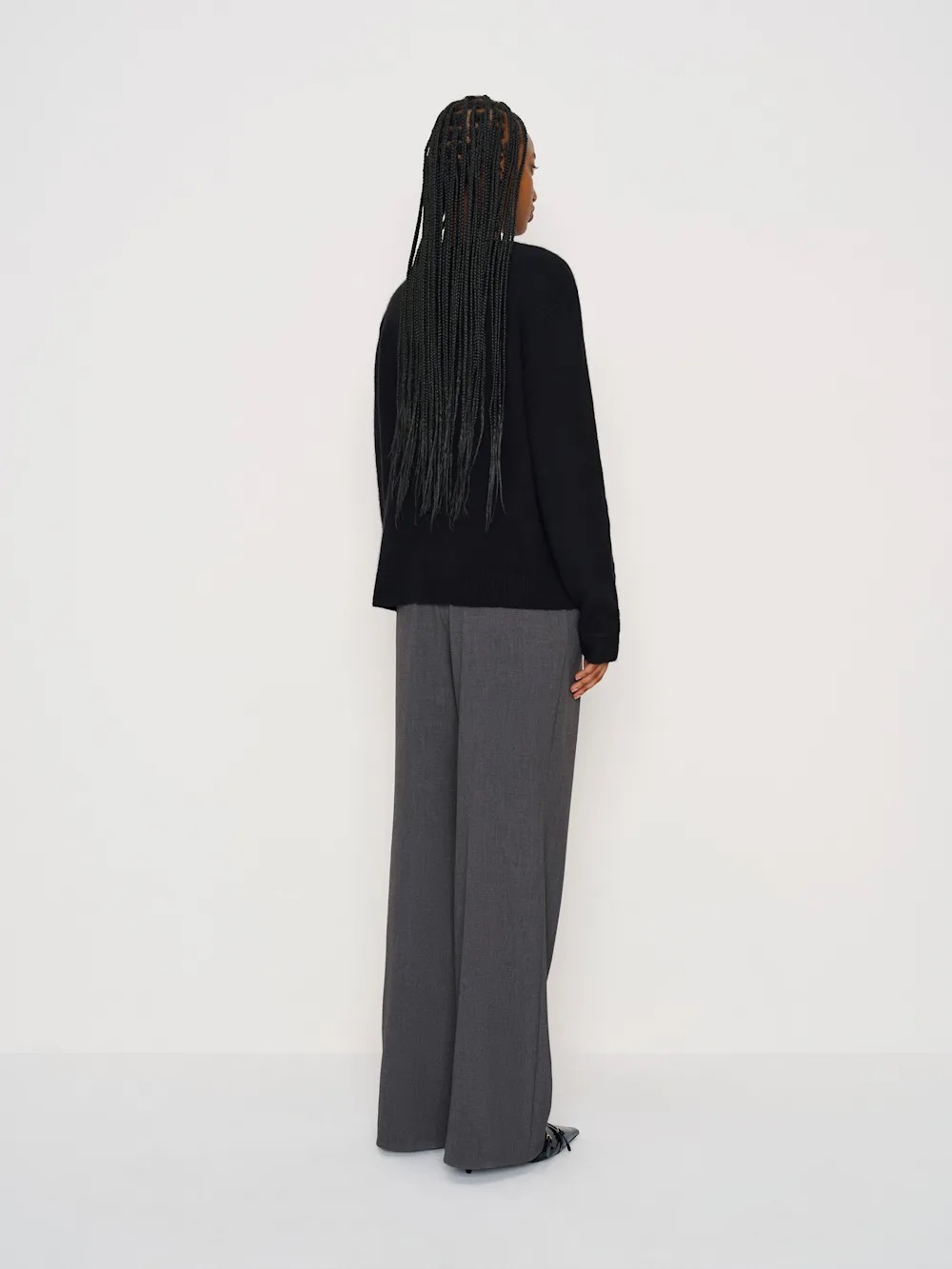 Reformation Black Cashmere Boyfriend Sweater Small - Picture 3 of 3